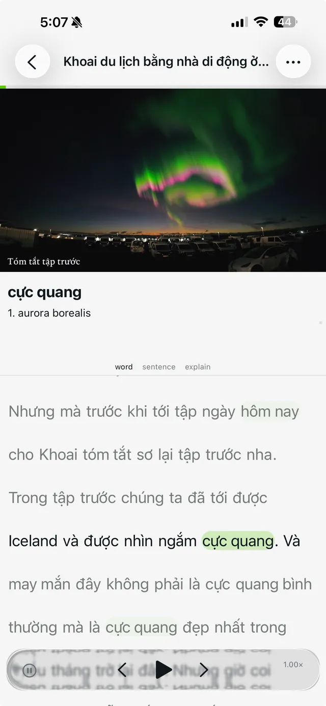 View content and look up words screenshot 1